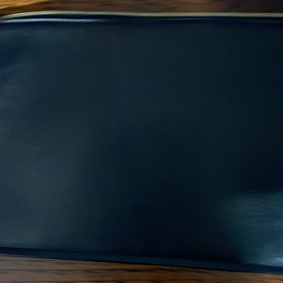 Stella McCartney Small Vegan Leather Black Case Zipper Clutch Pouch - Picture 3 of 4